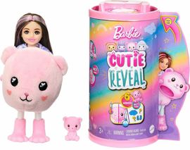 MATTEL - Barbie Cutie dezvăluie Chelsea Pink Teddy HKR17 Pastel Edition