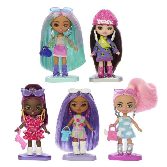 MATTEL - Barbie extransformers Barbie mini minis set de 5pcs păpusi (e-comm)
