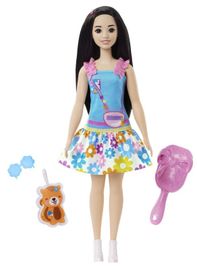 MATTEL - Barbie HLL18 Prima mea păpușă Barbie - Fetiță cu părul negru și vulpe