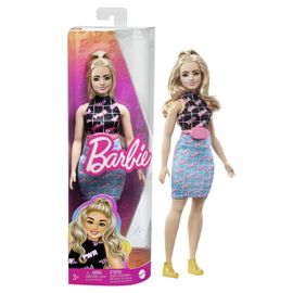 MATTEL - Barbie model - rochie neagră si albastră cu iceberg