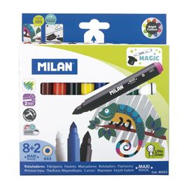 MILAN - Markere rotunde MAGIC de 7,5 mm - set de 8+2 buc.