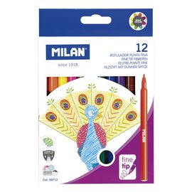 MILAN - Markere cu vârf rotund de 2 mm - set de 12 bucăți