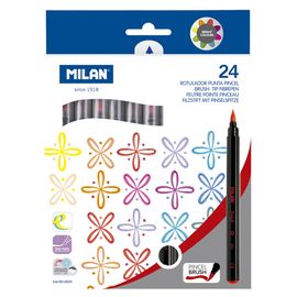 MILAN - Markere cu pensulă - set de 24