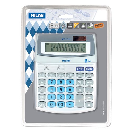 MILAN - Calculator de birou cu 12 cifre 152512 gri