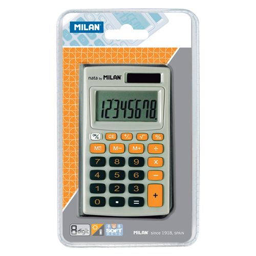 MILAN - Calculator de buzunar 8 cifre 150208 portocaliu