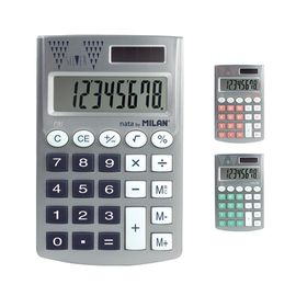 MILAN - Calculator de buzunar cu 8 cifre Argintiu