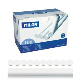 MILAN - Cretă rotundă albă 100 buc.