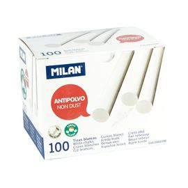 MILAN - Cretă rotundă albă rotundă fără praf 100 buc.