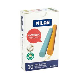 MILAN - Cretă rotundă colorată fără praf 10 buc.