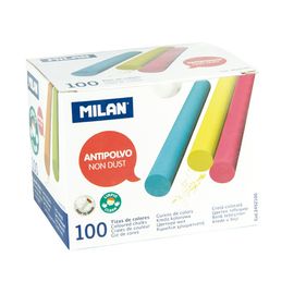MILAN - Cretă rotundă colorată fără praf 100 buc.
