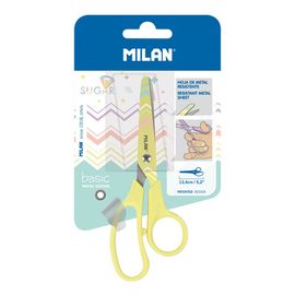 MILAN - Foarfecă Basic Pastel Edition galben - blister