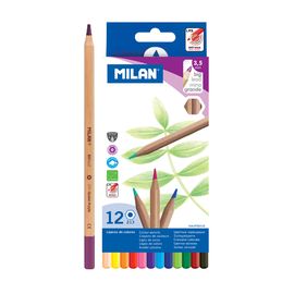 MILAN - Creioane colorate hexagonale 3,3mm / 12 buc.