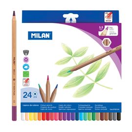 MILAN - Creioane colorate hexagonale 3,3mm / 24 buc.