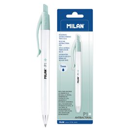 MILAN - Pix cu bilă MILAN P1 Antibacterial 1,0 mm albastru - blister