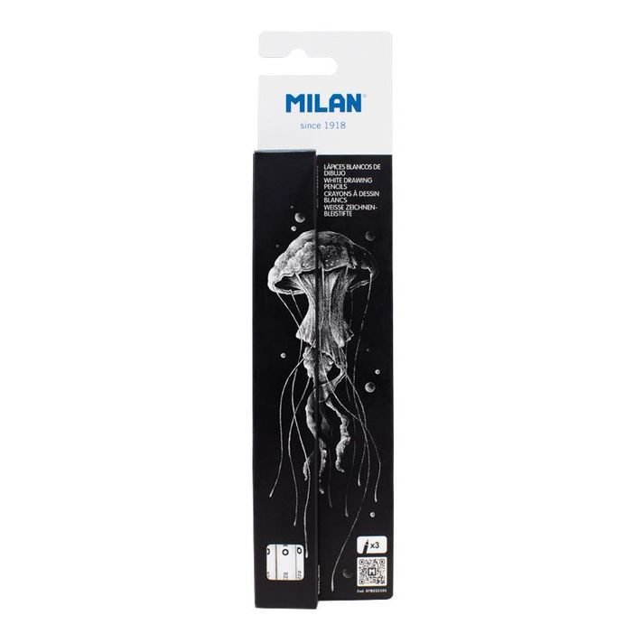 MILAN - Set - 3 creioane, cerneală groasă, alb