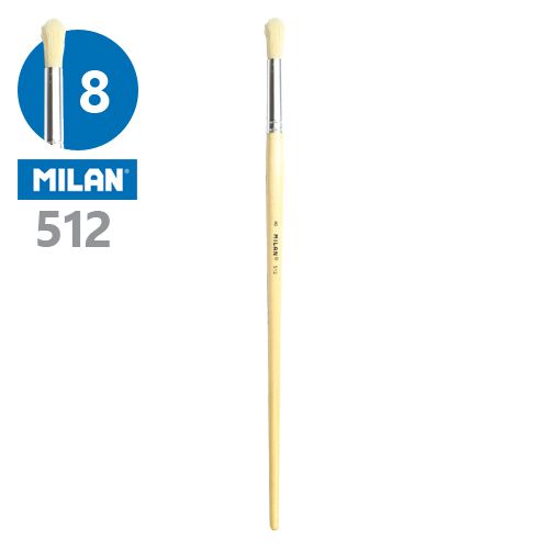 MILAN - Pensulă rotundă nr. 8 - 512