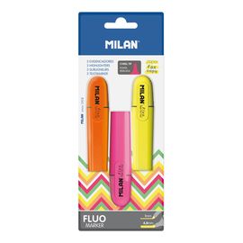 MILAN - Highlighter Fluo Marker - set de 3 markere