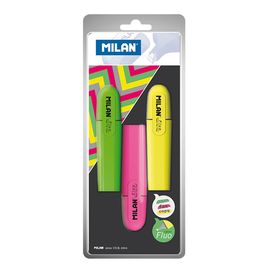 MILAN - Marker fluorescent pentru evidențiere - set de 3 bucăți