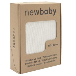 NEW BABY - Pătură tricotată din bambus 100x80 cm cream