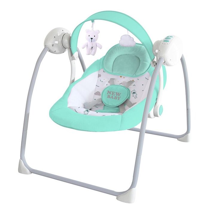 NEW BABY - Scaun balansoar pentru bebeluși TEDDY Mint