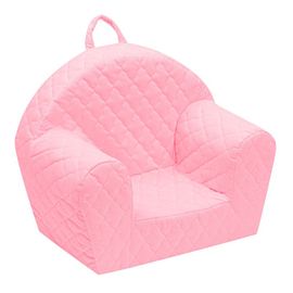 NEW BABY - Scaun pentru bebeluș din catifea Pebbles roz