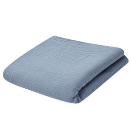 NEW BABY - Pătură de muselină pentru copii 70x100 cm albastru