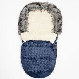 NEW BABY - Sac de picioare Lux Wool blue
