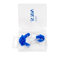 NILS - Set de dopuri de silicon pentru urechi și nas Aqua NQAW30 albastru