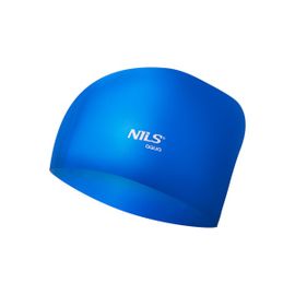 NILS - Capac de silicon pentru păr lung Aqua NQC LH albastru