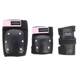 NILS - Set de protecție Extreme H709 negru-roz, L