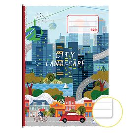 NOTES - Caiet de notițe A4, 20 de foi - căptușit 424 City Landscape