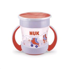 NUK - Cana Baby Mini Magic 360° cu capac, roșu