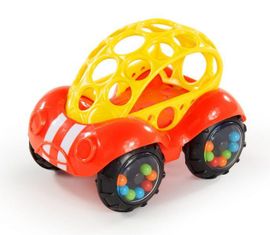 OBALL - Mașină de jucărie Rattle & Roll, roșie, 3m+