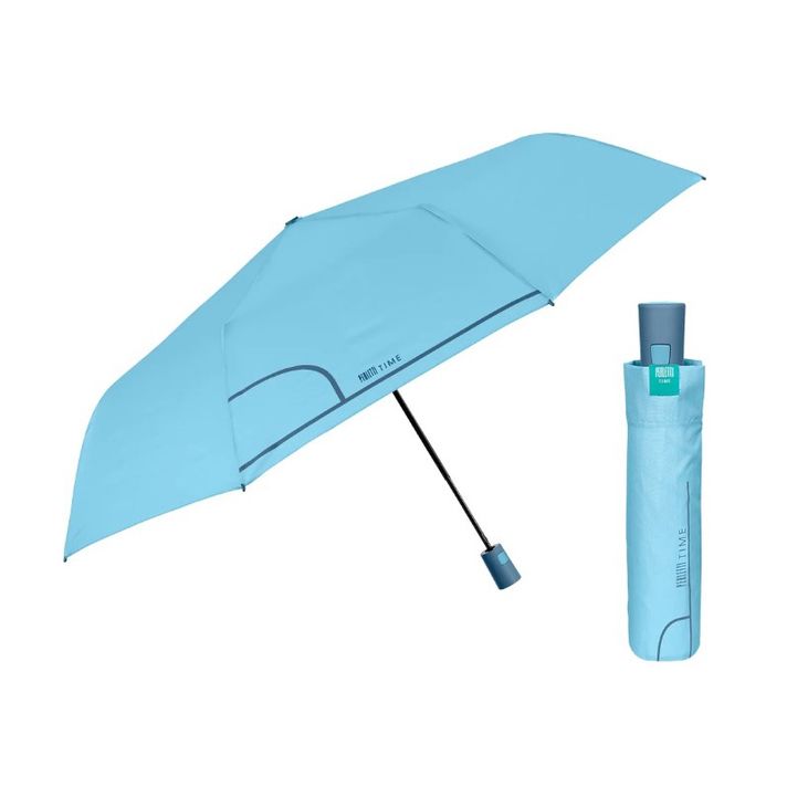 PERLETTI - Umbrelă automată pliabilă femei COLORINO / albastru-violet, 26293
