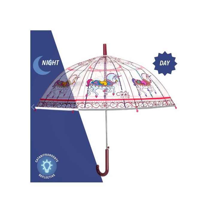 PERLETTI - Umbrelă reflectorizantă pentru copii COOL KIDS Giostra, 15629