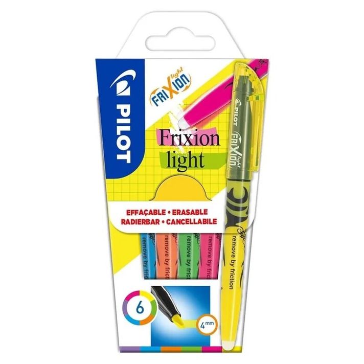 PILOT - Evidențiator Frixion Light Colors - set de 6 bucăți