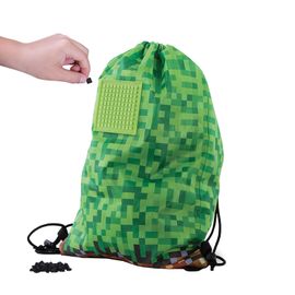 PIXIE CREW - Geantă de spate Minecraft verde-maroniu
