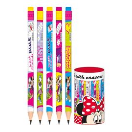 PLAY BAG - Creion Minnie cu gumă de sters, mix/1buc