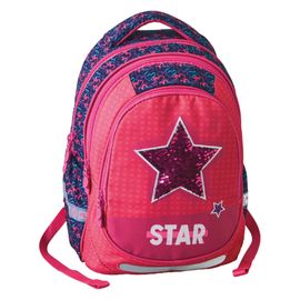 PLAY BAG - Rucsac școlar Maxx Play, Pink Star