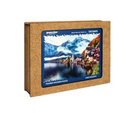 PUZZLER - Puzzle colorat din lemn - Lacul Hallstatt