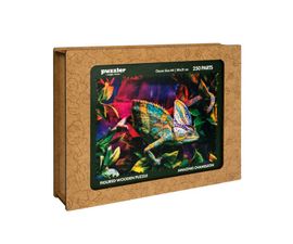 PUZZLER - Puzzle colorat din lemn - Amazing Chameleon