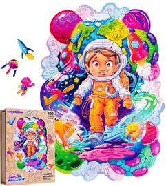 PUZZLER - Puzzle color din lemn - Space Adventurer
