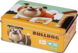 PUZZLIKA - 14262 Bulldog - moda câinilor - joc magnetic de 50 de piese ?i 8 capodopere
