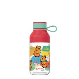 QUOKKA - KIDS Sticlă de plastic cu buclă HAPPY, 430ml, 40155