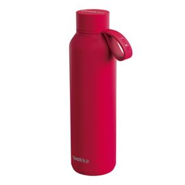 QUOKKA - Sticlă / termos din otel inoxidabil cu buclă CHERRY RED , 630ml, 40175