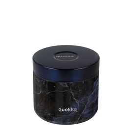 QUOKKA - Recipient pentru alimente din oțel inoxidabil BLACK MARBLE, 600ml, 40111