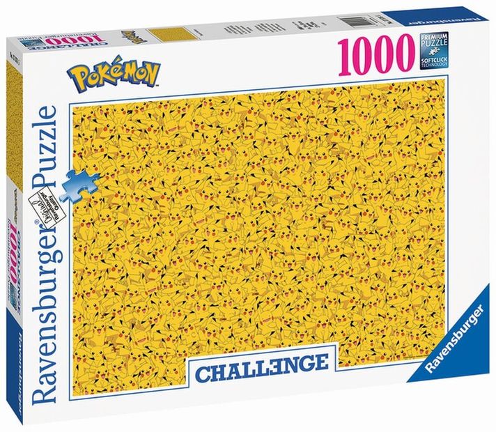RAVENSBURGER - Provocare Puzzle: Pokémon Pikachu 1000 părți