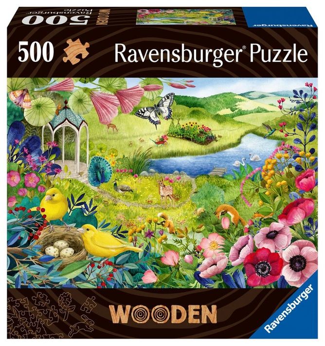 RAVENSBURGER - Puzzle din lemn grădină sălbatică 500 piese