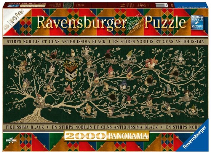 RAVENSBURGER - Harry Potter: Arborele familiei 2000 piese Panorama