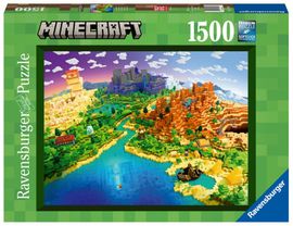 RAVENSBURGER - Minecraft: Lumea lui Minecraft 1500 piese